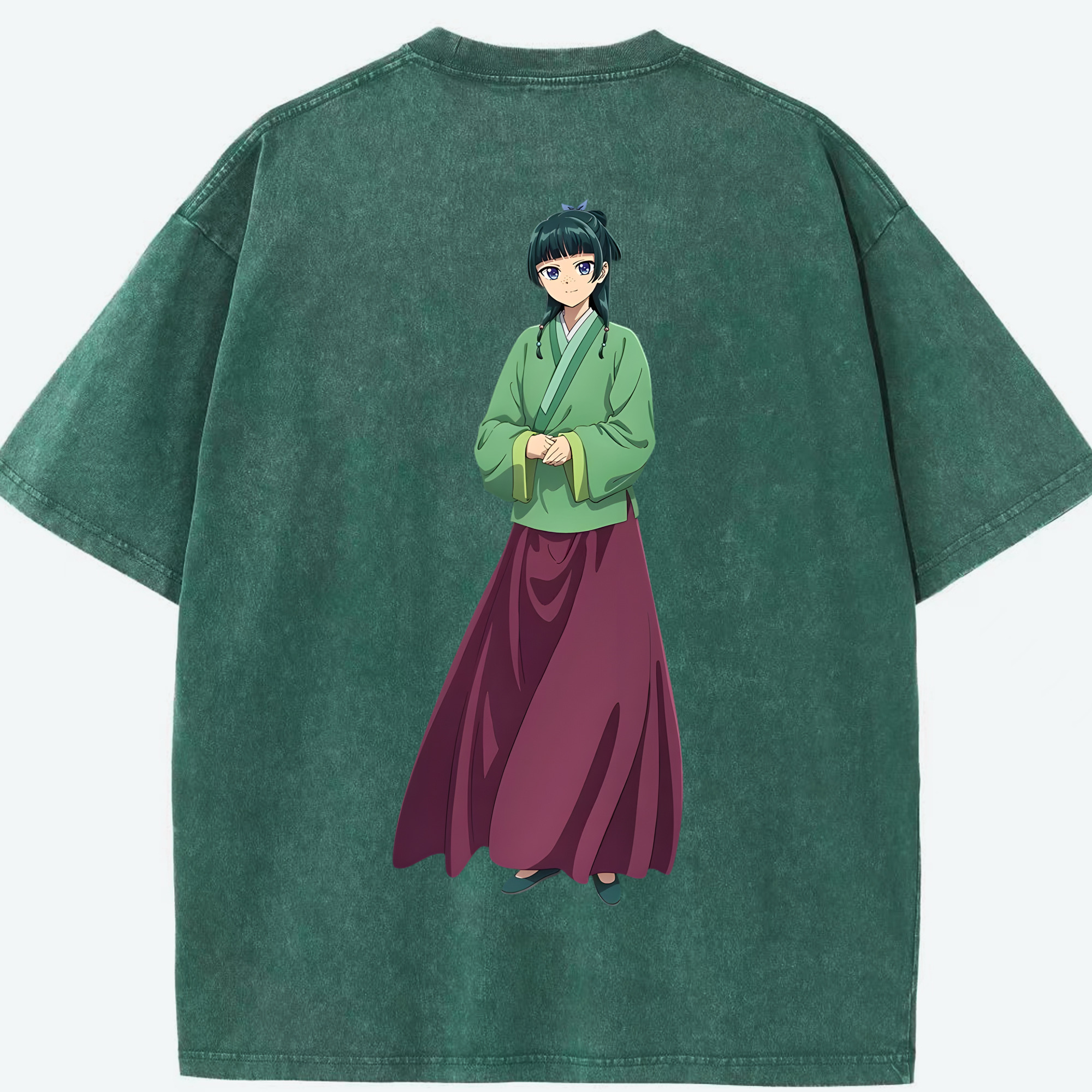 （画像用） 薬屋のひとりごと The Apothecary Diaries 綿100% ヴィンテージ風 半袖Tシャツ（背面プリント）